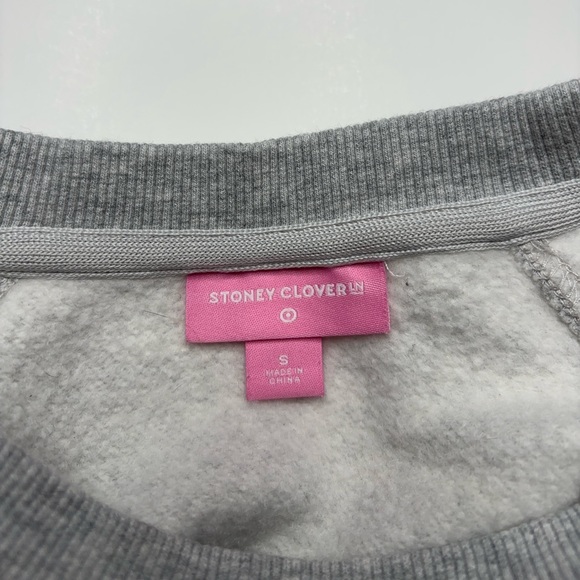 Stoney Clover Lane X Target Grey Sweatshirt Size Women Small - Picture 7 of 7